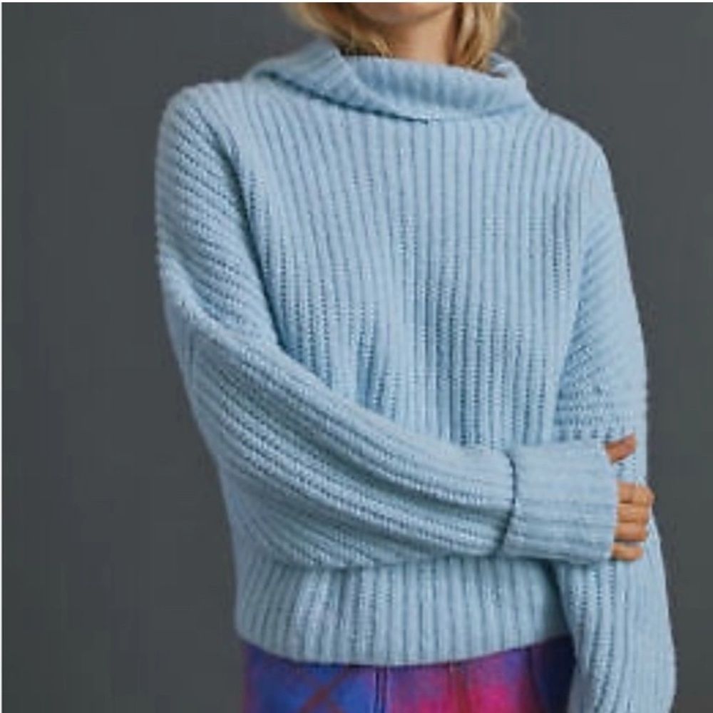 Anthropologie Maeve Cowl Neck chunky Sweater size XS
